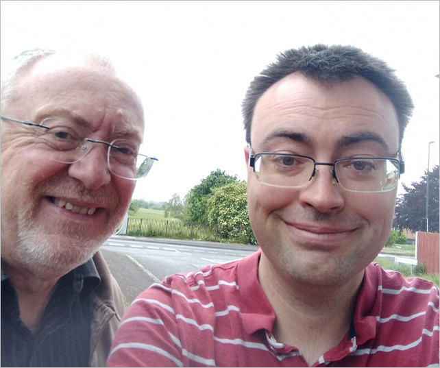 Selfie of Richard Burden and Laurence Turner