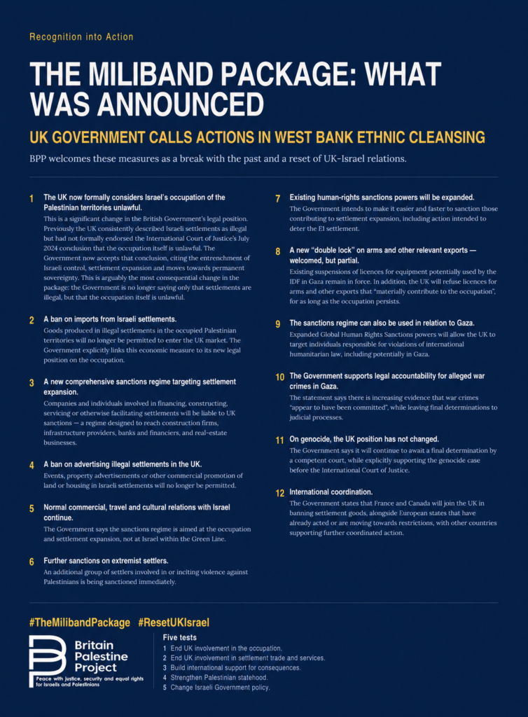 The Miliband Package: What was announced